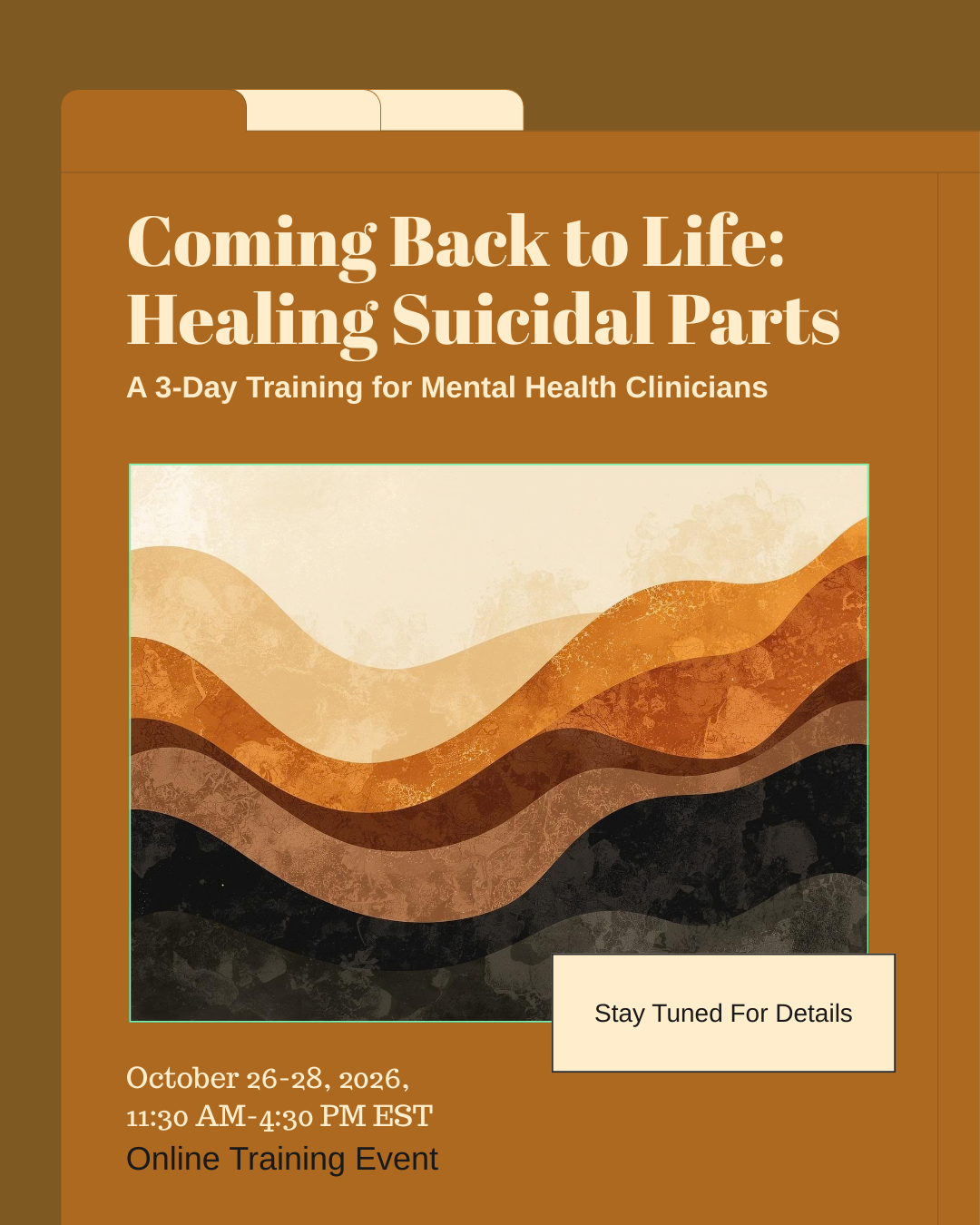 Coming Back to Life: Healing Suicidal Parts