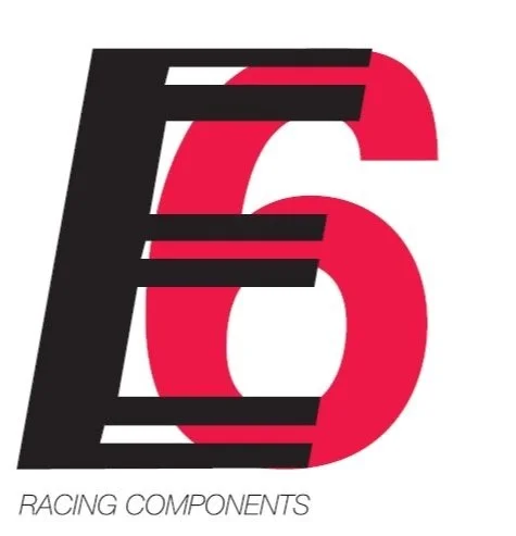Logo with stylized 'E' and '6', and the text 'RACING COMPONENTS' underneath.