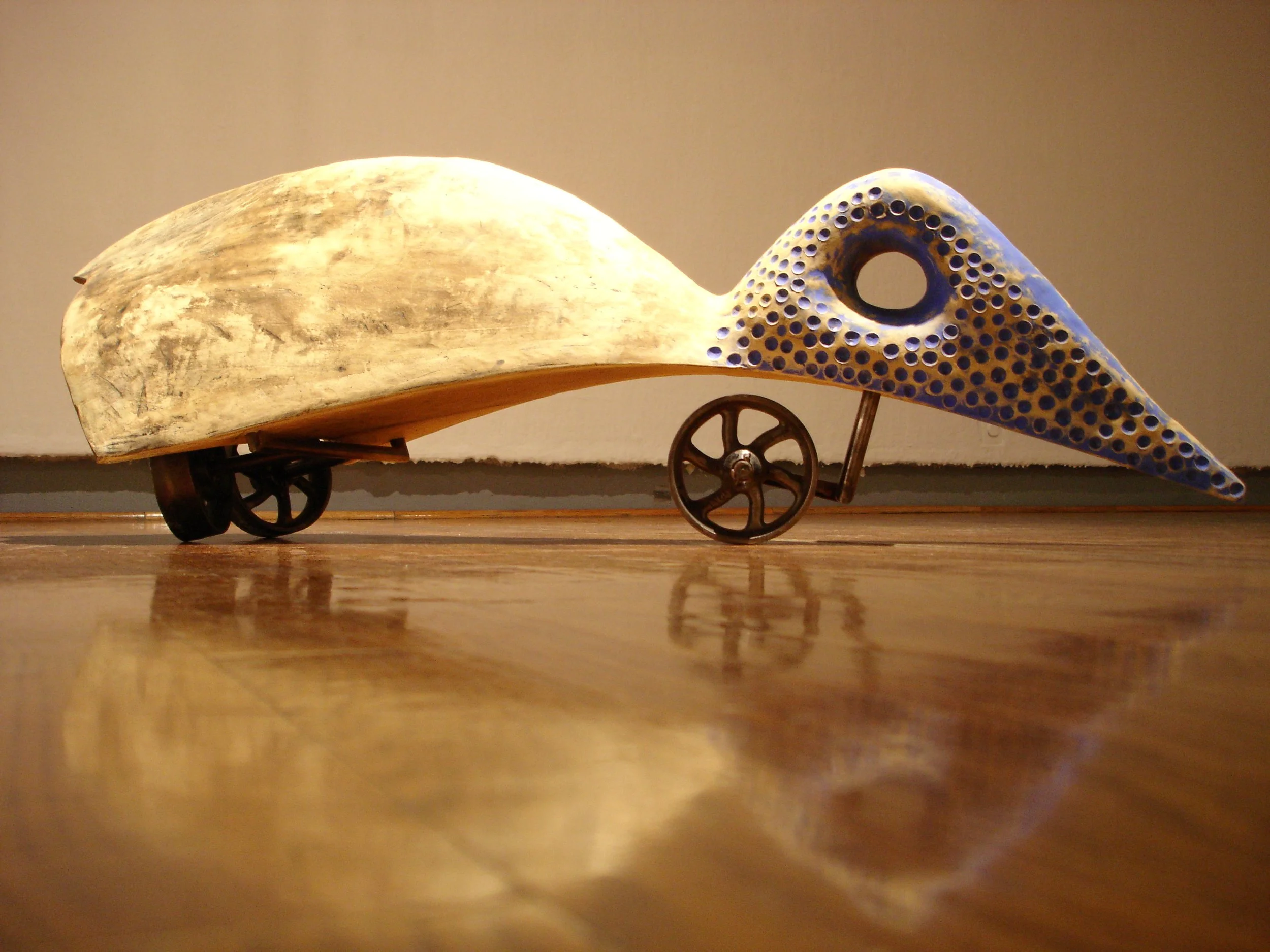 Nose to the grind stone,42_x20_x18_, 2004,2.JPG