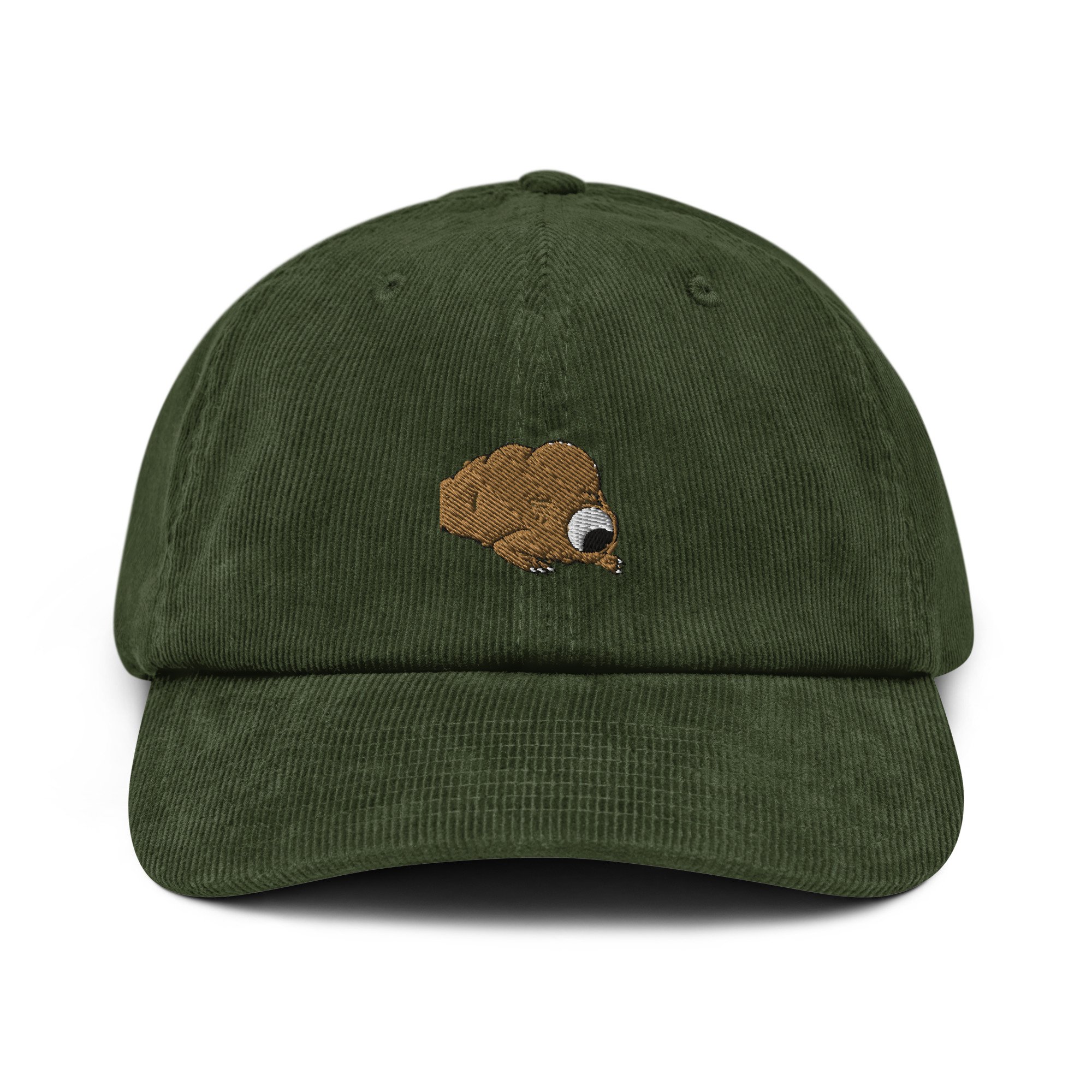 corduroy-hat-dark-olive-front-62e4b264dd824.jpg