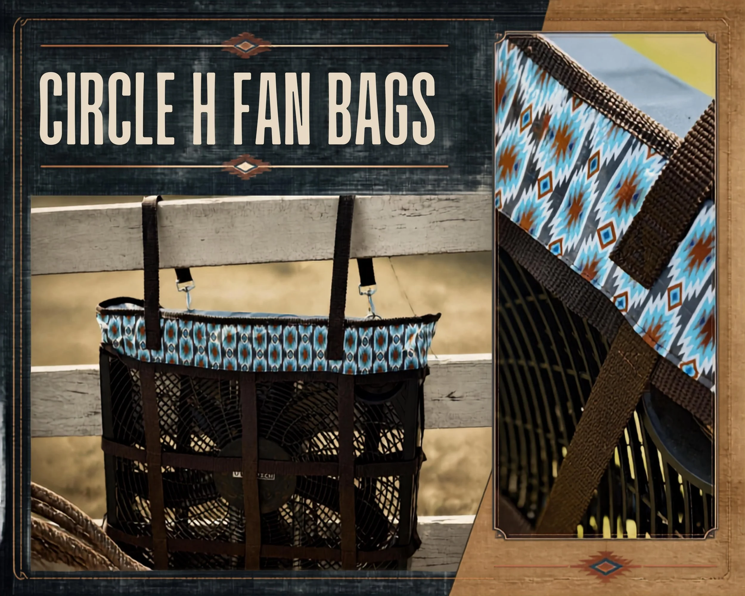 Brown Hanging Stall Fan Bag