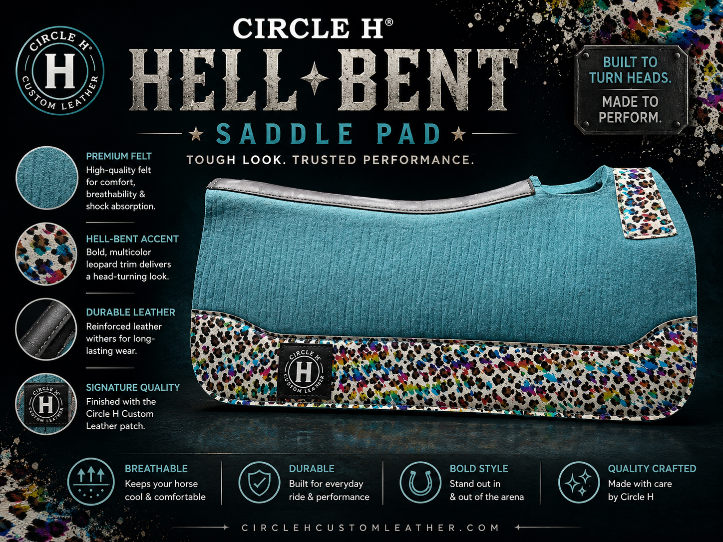 Hell-Bent “Confetti Crush” Saddle Pad