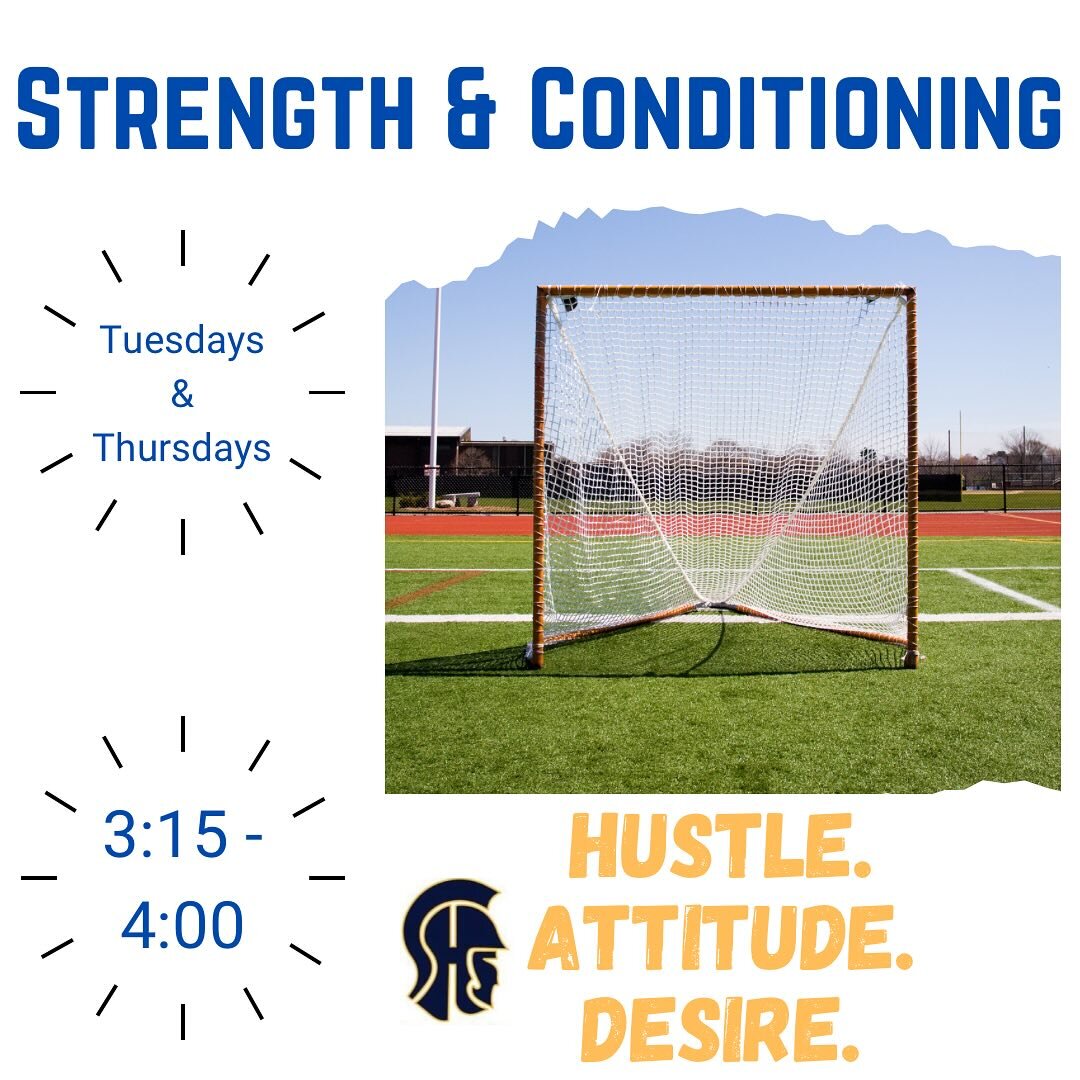 Pre-Season Strength &amp; Conditioning starts up tomorrow (Thursday, 11/30) at 3:15! Be there! #had #simsburygirlslax