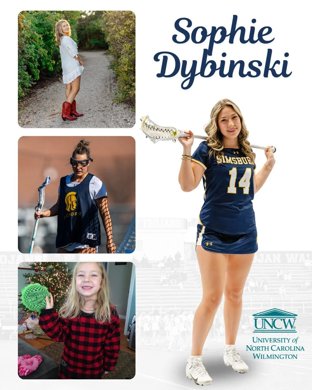 Our next Senior Spotlight goes to Sophie! ⭐️

Sophie is heading to UNC Wilmington this fall to study nursing. Soph brings positivity, confidence, and kindness everywhere she goes, making such a lasting impact on everyone around her. She&rsquo;s the k