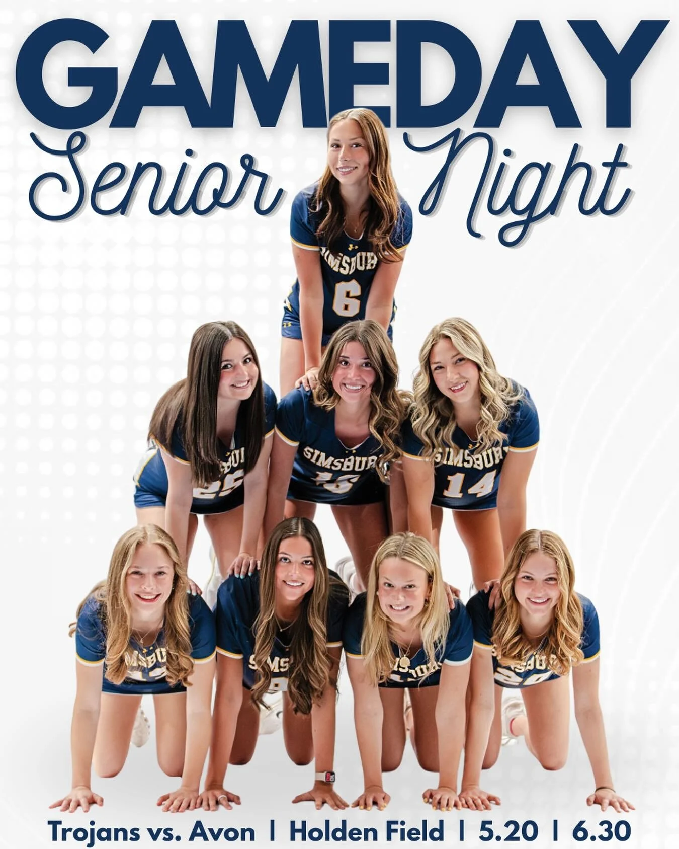 🎓 IT&rsquo;S SENIOR NIGHT 🎓
Come out to Holden Field at 6:30 tonight to cheer on our incredible seniors!! 

Keep an eye out for our last 3 Senior Spotlights!!