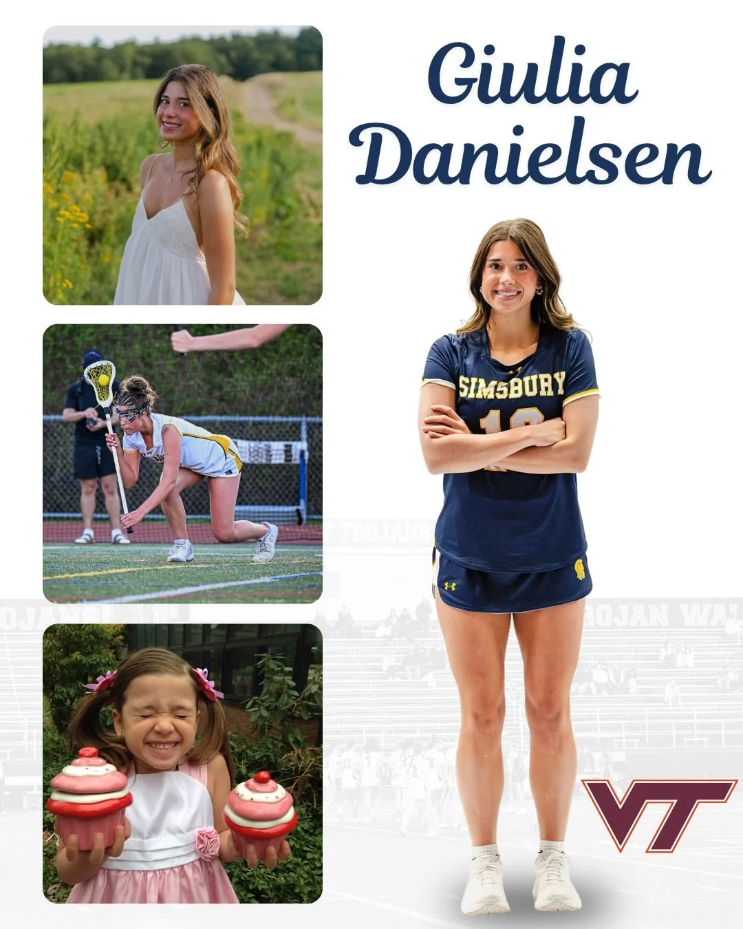 Our first Senior Spotlight of the day goes to Giulia! ⭐️

Giulia is heading to Virginia Tech this fall to study Biological Sciences on a pre-med track. As one of our captains, Giu leads with unmatched loyalty, strength, and heart. She&rsquo;s the kin
