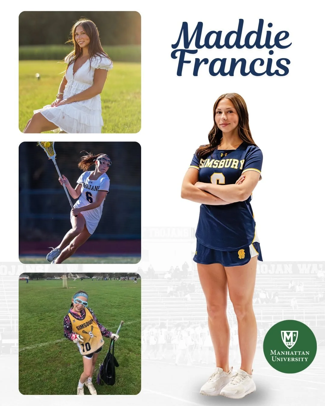 Our next Senior Spotlight goes to Maddie Francis! ⭐️

Maddie is heading to Manhattan University this fall to study Health Sciences, where she&rsquo;ll also continue her lacrosse career at the next level. As one of our captains, Maddie leads with dete