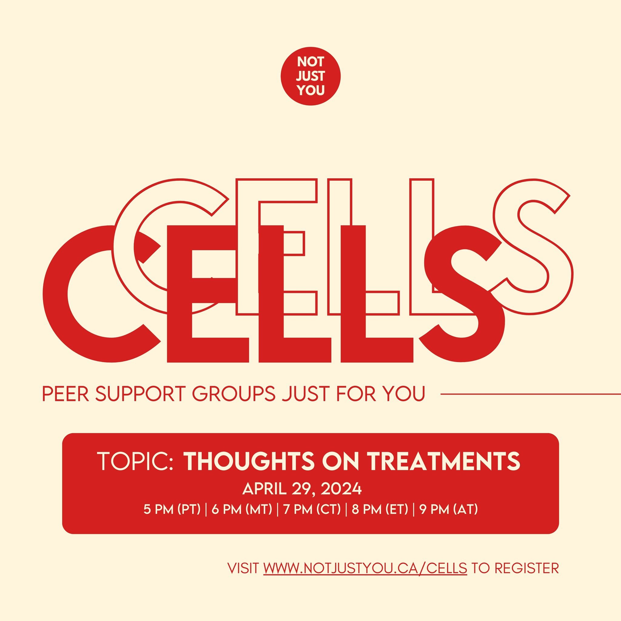 Ready for a dose of laughter and support? Join NotJustYou&rsquo;s virtual peer support groups! 

Treating sickle cell disease is no joke, so join us for an enriching discussion SCD treatments this month. 💊

Register via the link in our bio!