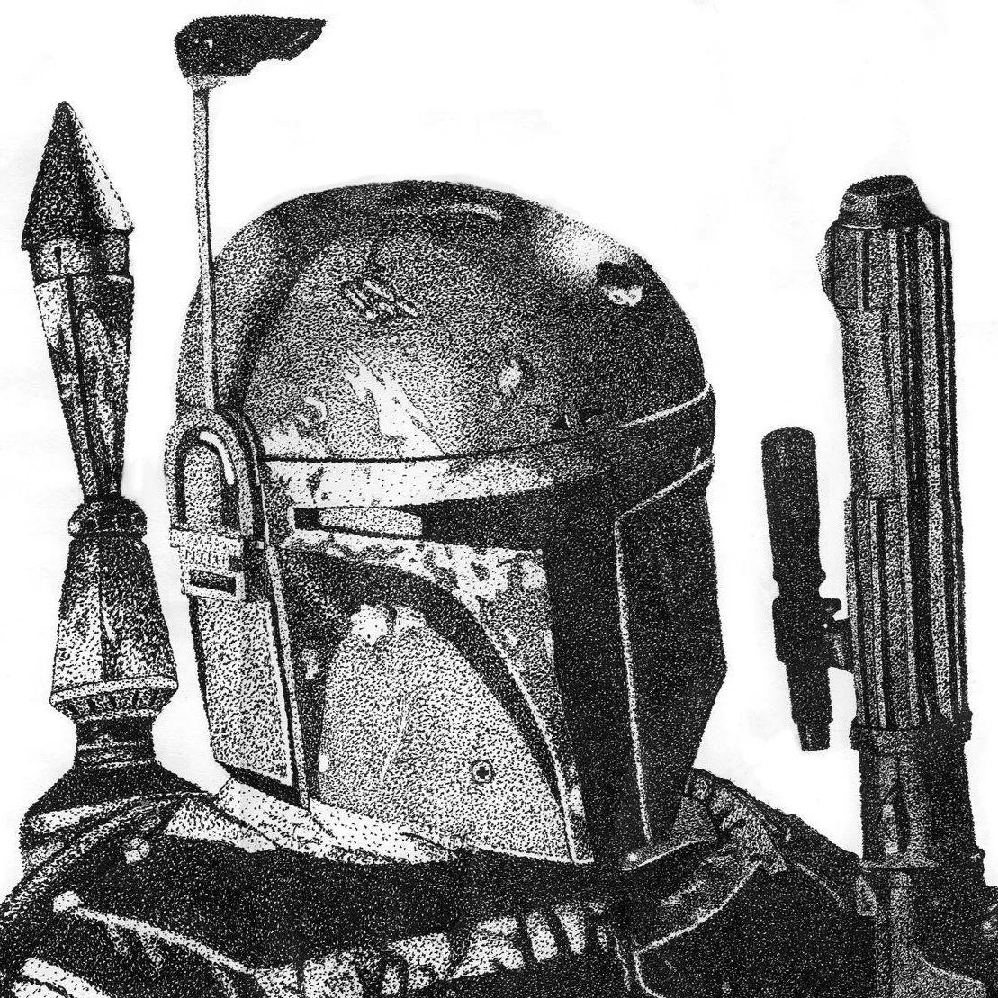 Bobby Fett Pointilism