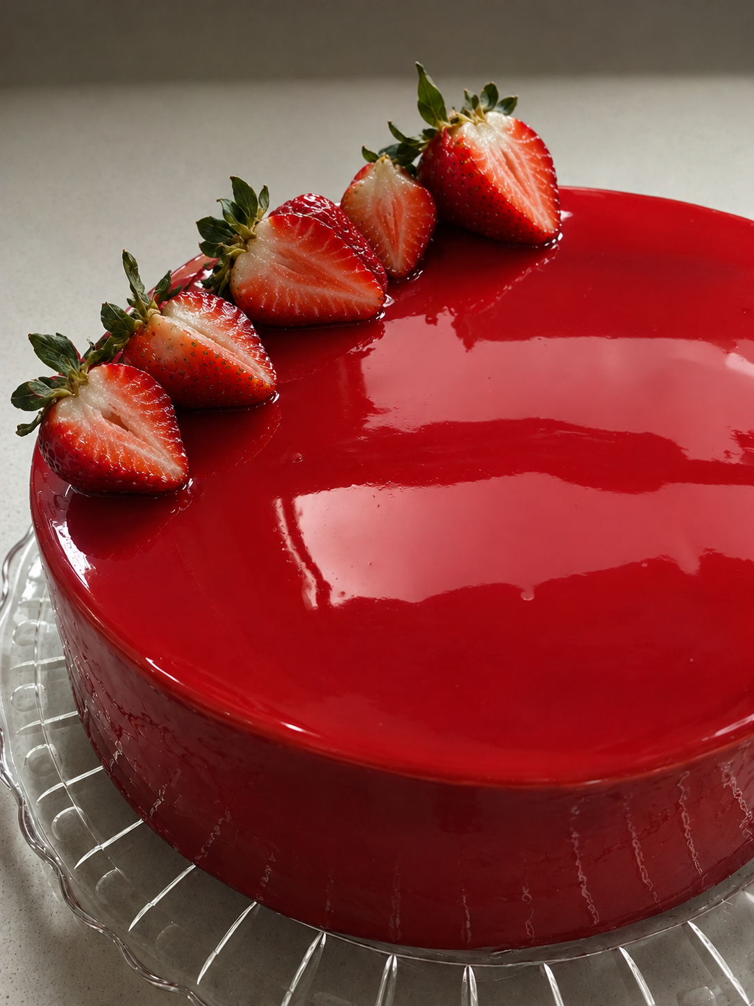 Moody Red Mirror-Glazed Strawberry Cake.png