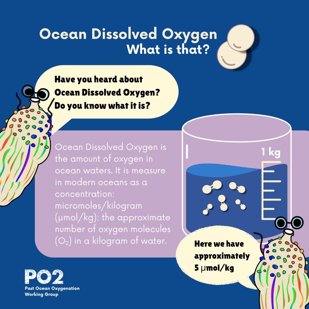 📝Ocean Dissolved Oxygen?🌊🤓 Do you know what it is? We are gonna talk about some general concepts we will use in future posts to talk about past ocean oxygenation. Scientists use special equipment to measure DO in modern oceans. It is measured in &