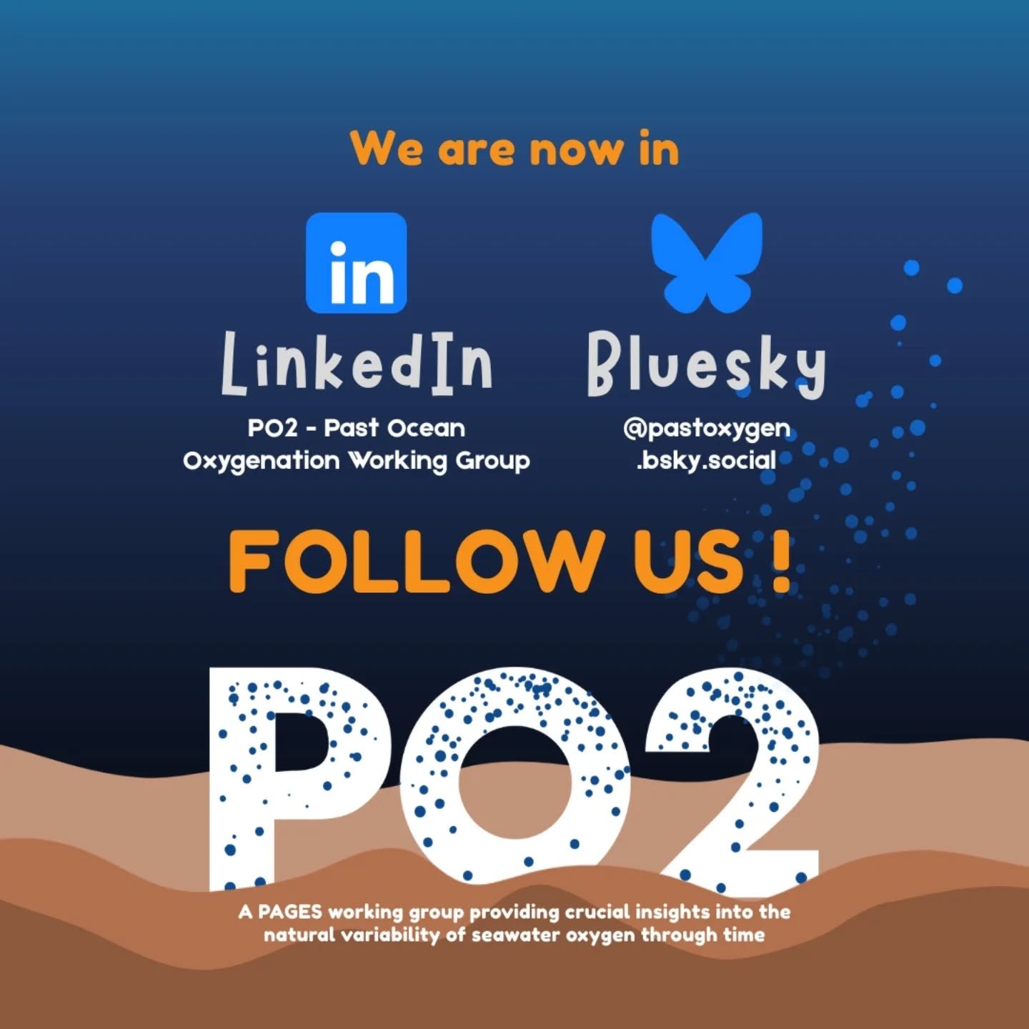 PO2 is now live on Bluesky and LinkedIn, bringing past ocean oxygen to new corners of the world! Spread the word and follow us over there! 🌊🐚🔬🚀 https://bsky.app/profile/pastoxygen.bsky.social https://www.linkedin.com/company/past-ocean-oxygenatio
