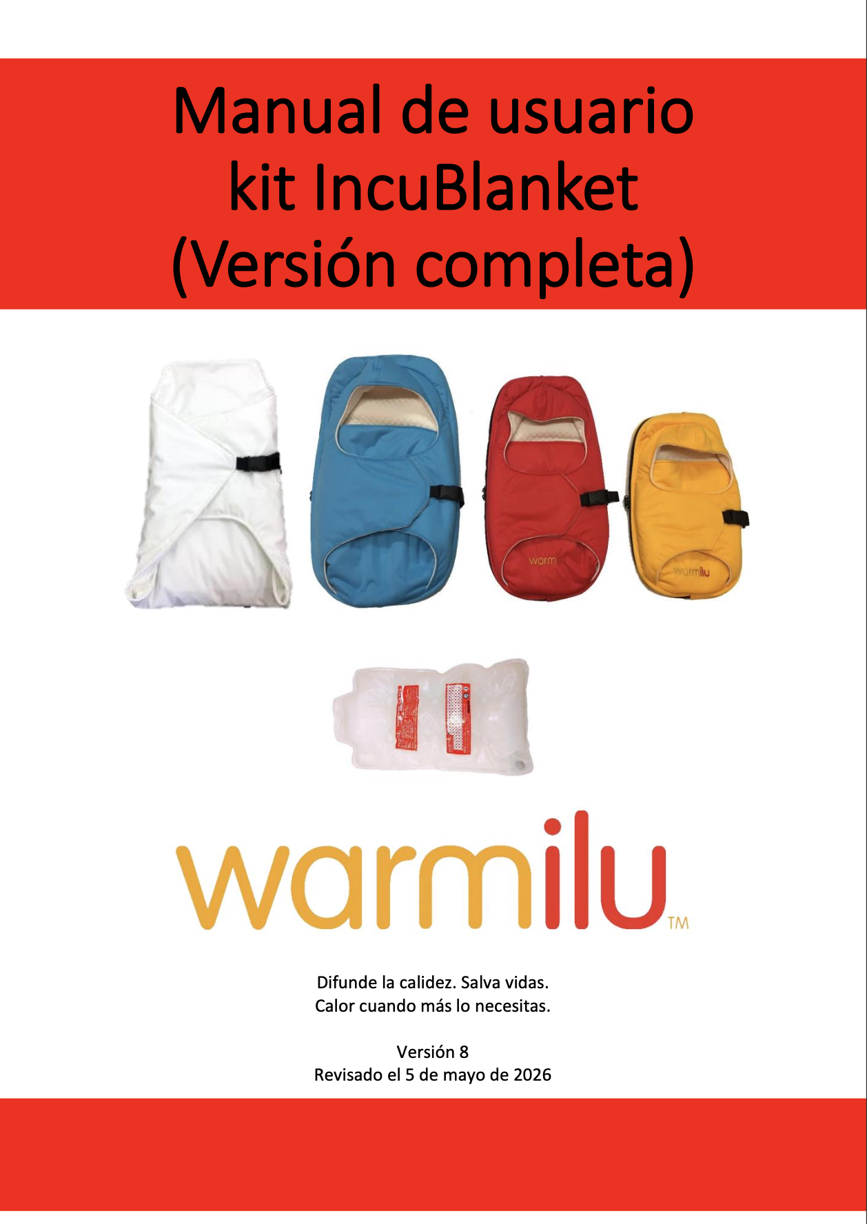 IncuBlanket Kit Spanish Manual (Full Version)