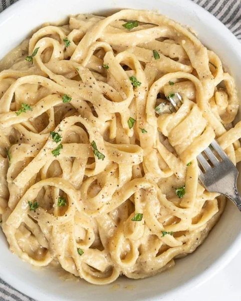Vegan Fettuccine Alfredo (No Cashews)