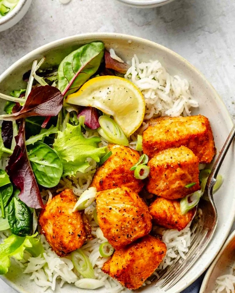 Simple Air Fryer Salmon Bites