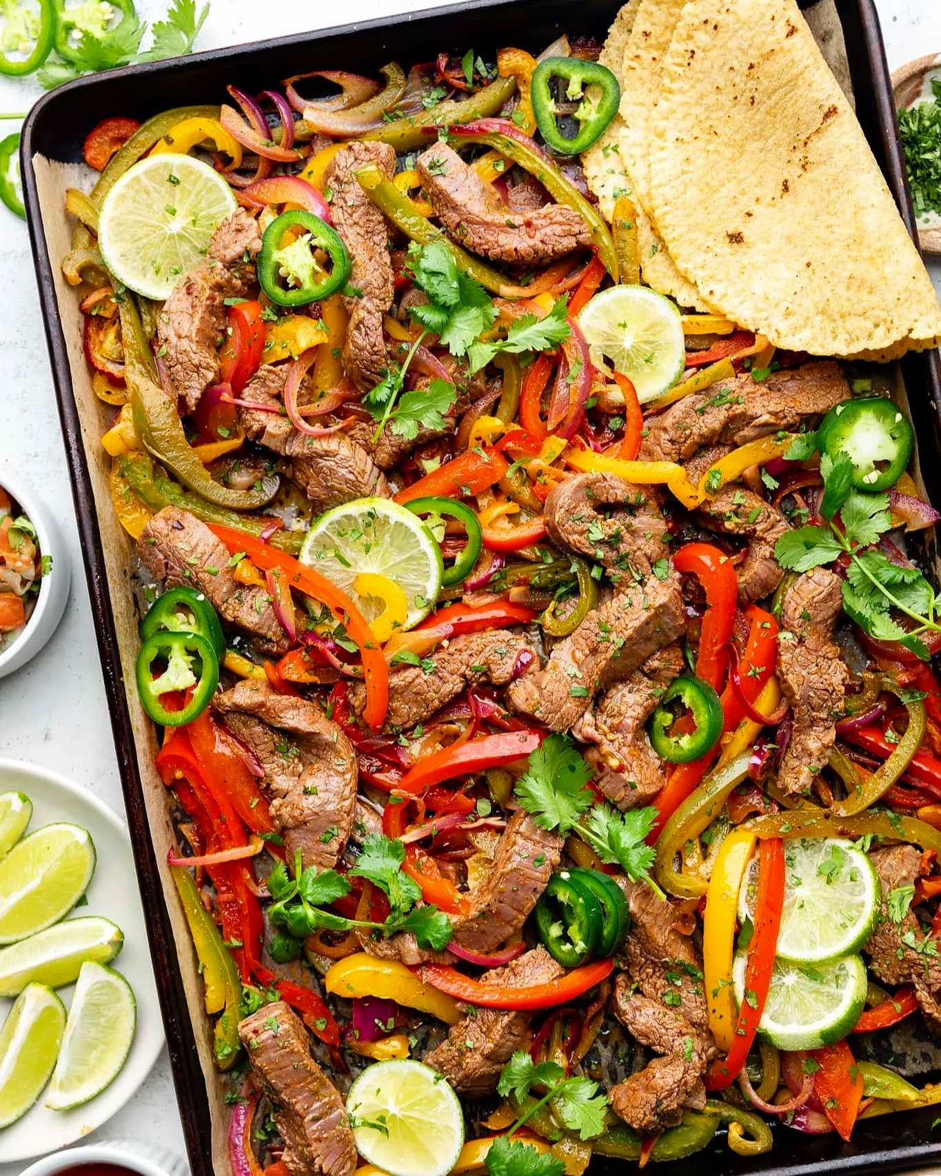 Sheet Pan Steak Fajitas