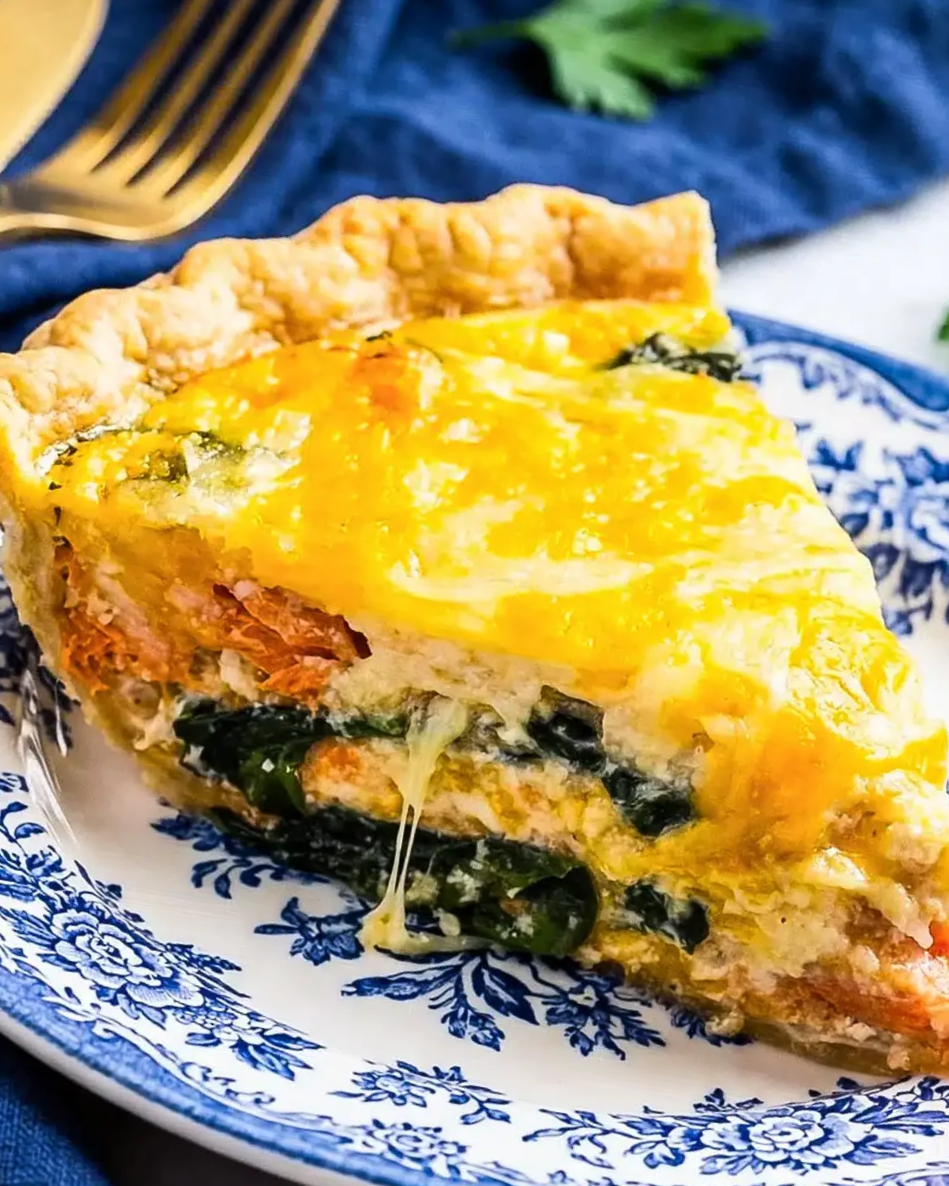 Best Salmon and Spinach Quiche Recipe with Sockeye Salmon