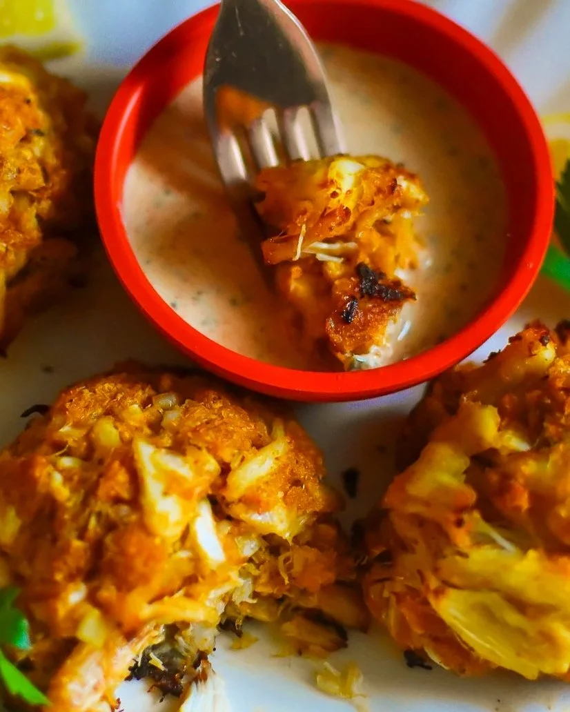 Baked Crab Cakes with Louisiana Remoulade