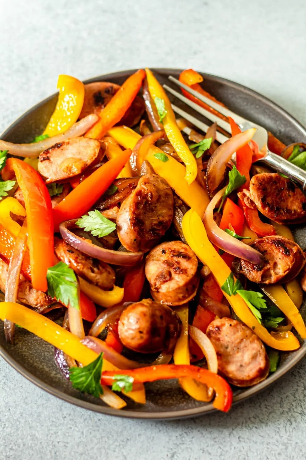 Easy Sausage and Pepper Skillet-Whole30, Paleo, Gluten-Free (Ashlea Carver)