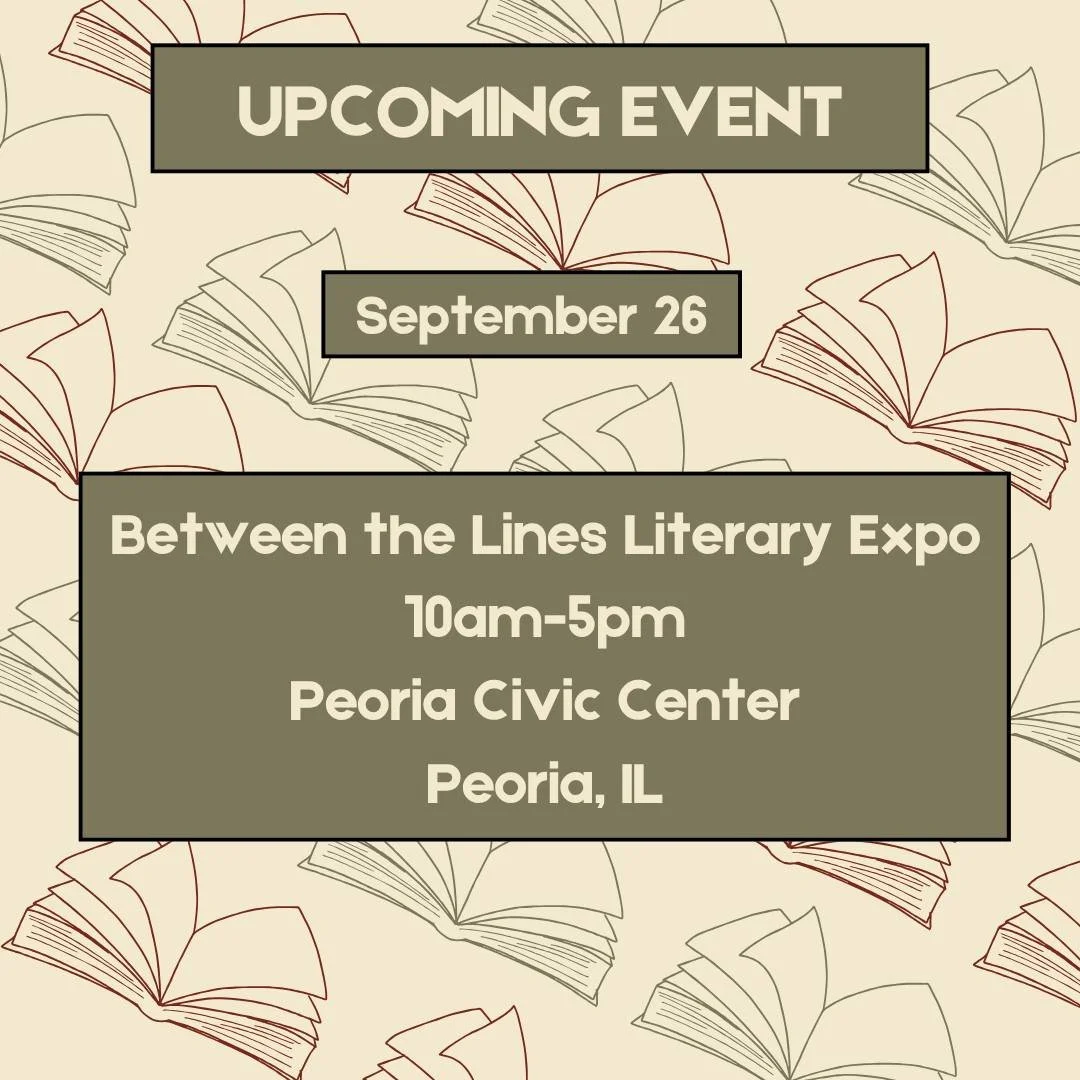 Come on out on September 26 to the Peoria Civic Center for the Between the Lines Literary Expo, hosted by @thebooknookpeoria! There will be a plethora of authors, author panels, and swag bags! It's definitely going to be a good time; hope to see you 