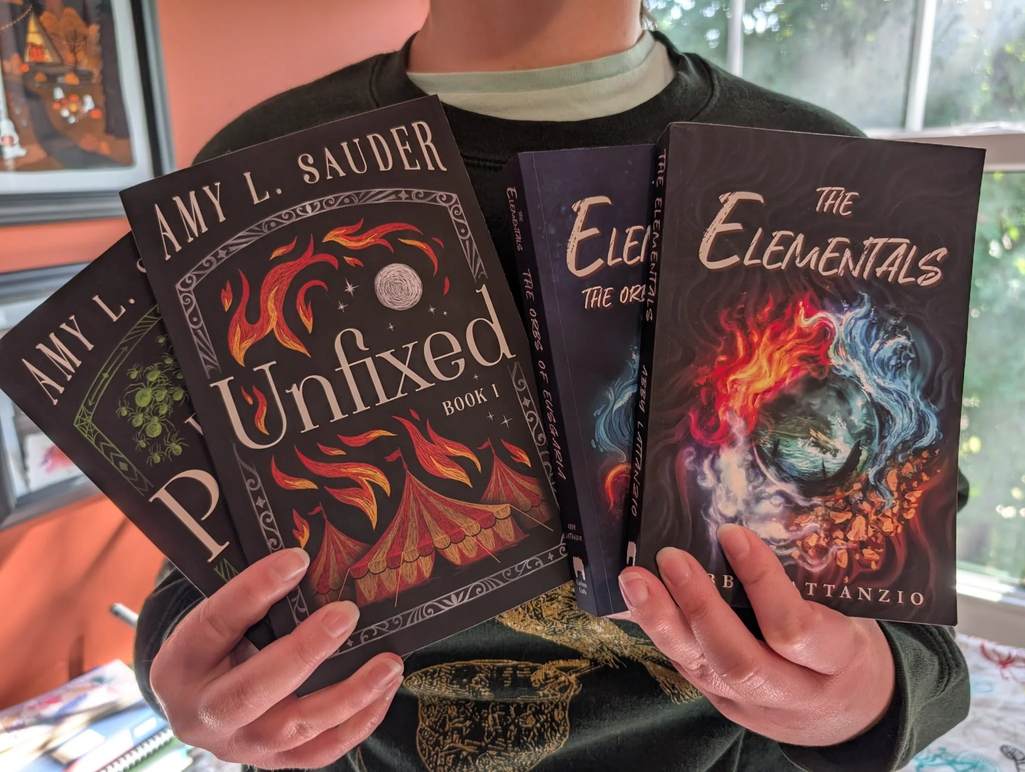 Do you like fantastical series? Do you like authors whose names start with "A?" Then come on out to the Between the Lines Literary Expo on September 26, 10am-5pm, at the Peoria, IL Civic Center! I'll be sharing a table with @amylsaudercreat