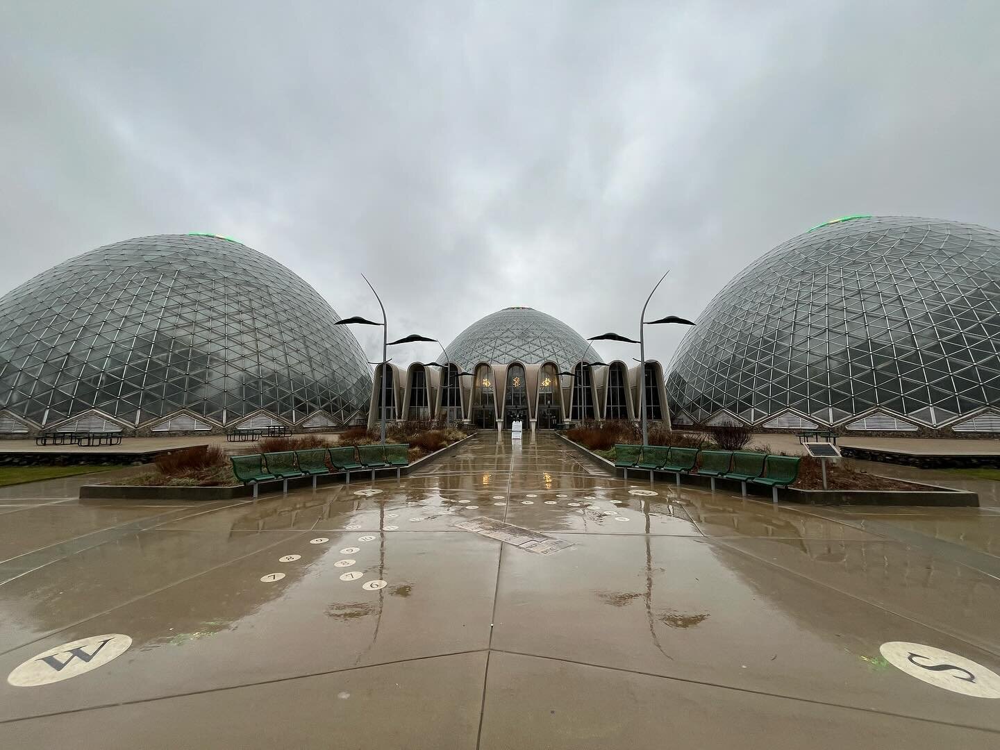 Visited the Mitchell Park Domes, a series of three giant domed horticultural conservatories containing plants from different environments: Tropical, Desert, and &ldquo;Show&rdquo; (featuring miniatures). Construction on the domes began in 1959, and t
