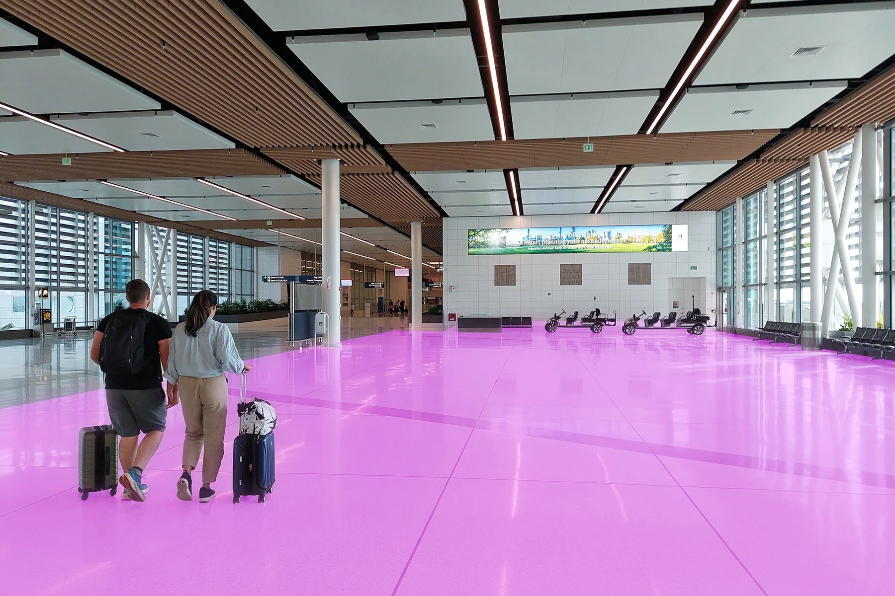 Location of new premium Hawaiian Airlines Lounge in Honolulu