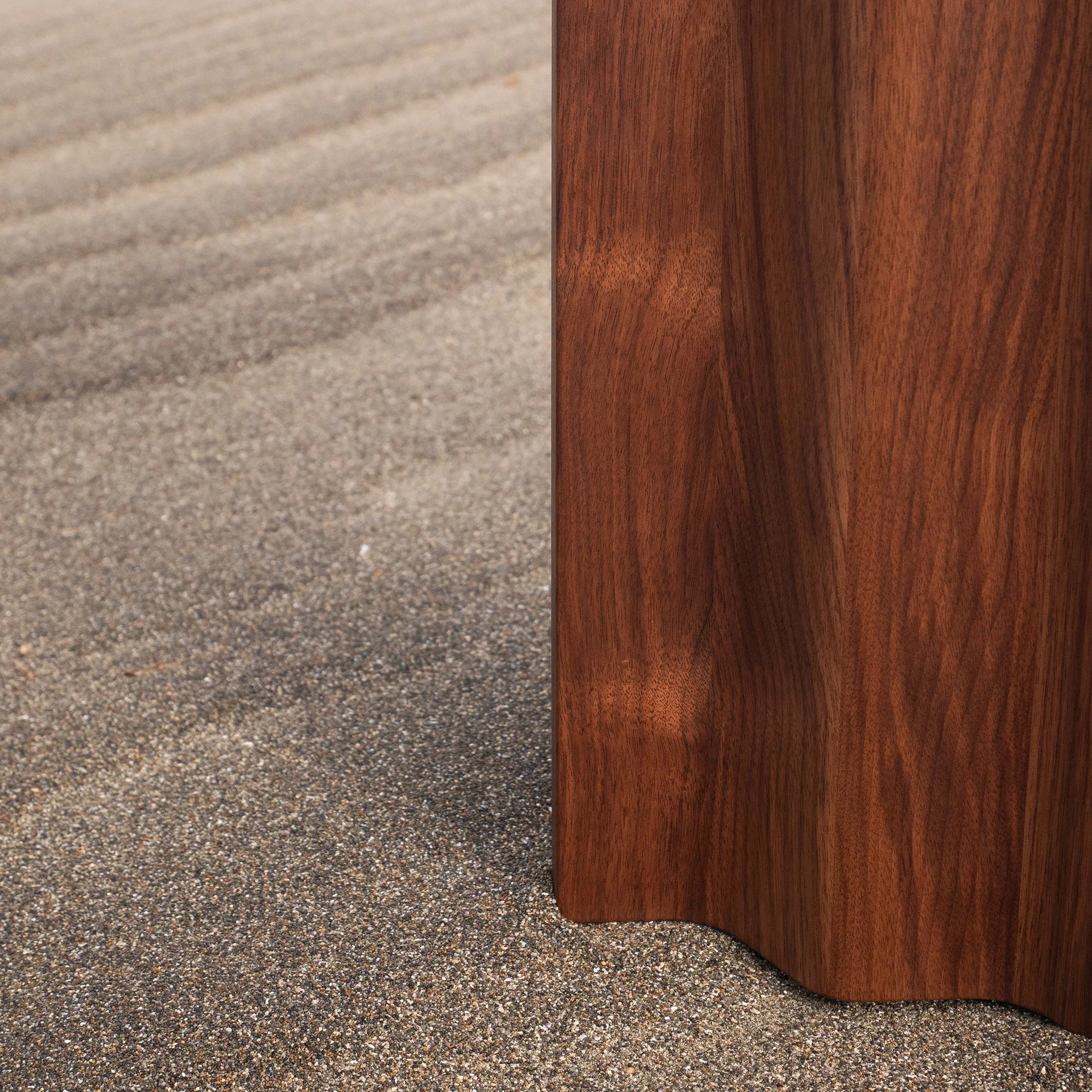 Hanneke Lourens_Walnut Corrugated Side Table 2.jpg