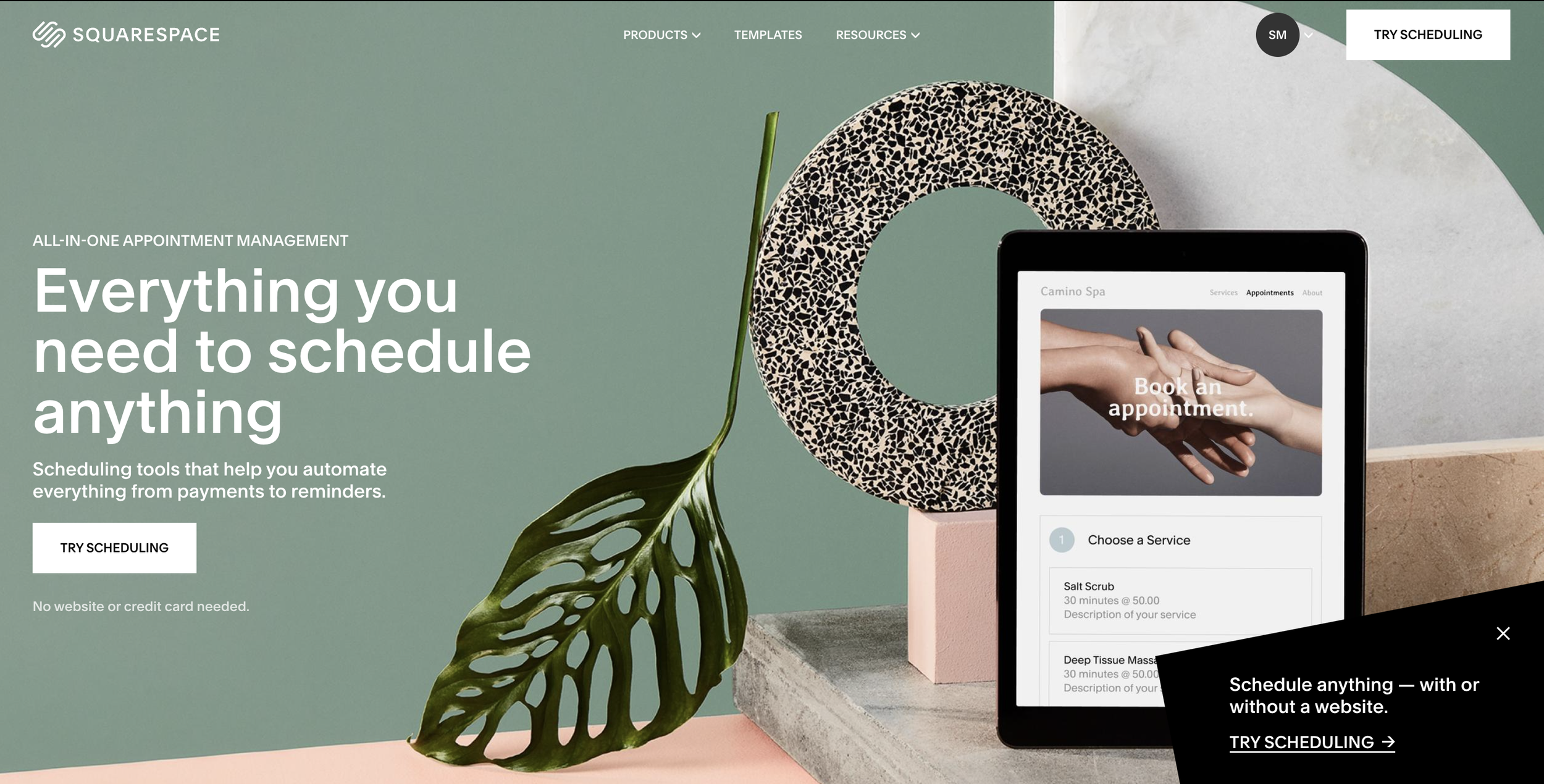 Homepage: Acuity Scheduling