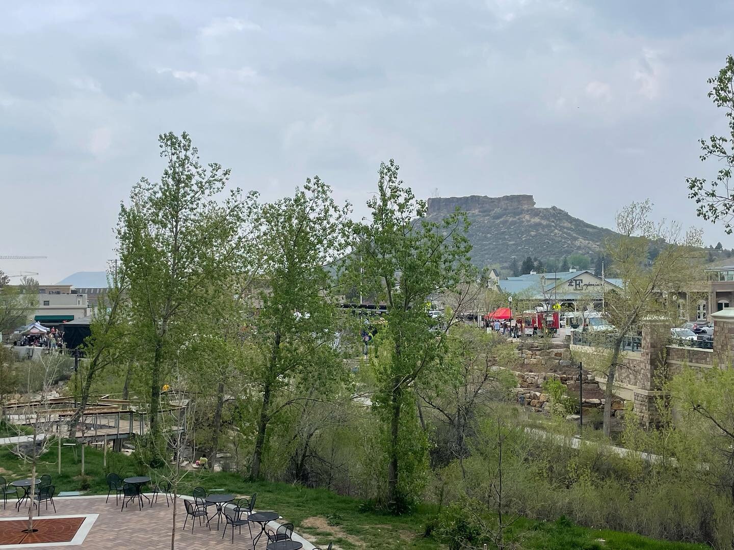 I love our little town! Concerts and events at the park are back! (It was a litle dreary - the smoke from Canadian wildfires made it worse).
