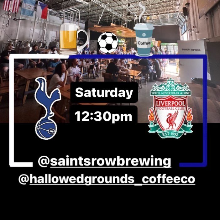 Come cozy up @saintsrowbrewing for a massive early season fixture! Fun to see @montgomeryspurs growing this year and even more fun to watch the squad go undefeated after 6 weeks. Love to see it. 

Interested in watching your club at Saints with some 