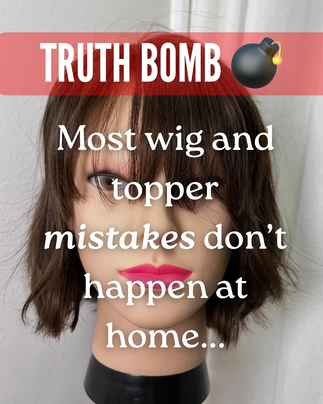 ✂️ Truth bomb: Most wig and topper mistakes don&rsquo;t happen at home &mdash; they happen in the salon chair. And the most common one? &ldquo;How about bangs?&rdquo; 🙃

Once they&rsquo;re cut, the regret sets in. A quick snip can change how your pi