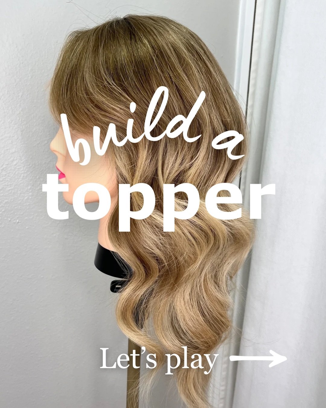 &diams;️Let&rsquo;s play a game &diams;️ Build a Topper &mdash; Wig to Topper Conversion

Swipe through and make your picks: ✨ Topper base size ✨ Front finish (lace or closed) ✨ Comfort + security liners ✨ Parts &amp; attachment options

This is a fu