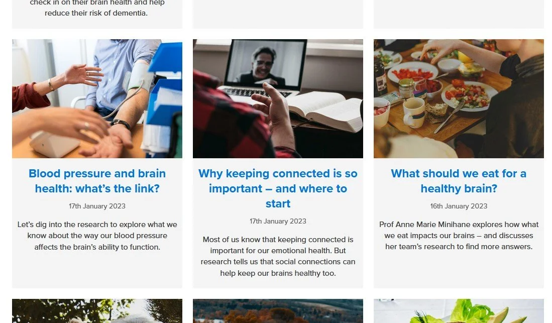 Supporting people to Think Brain Health