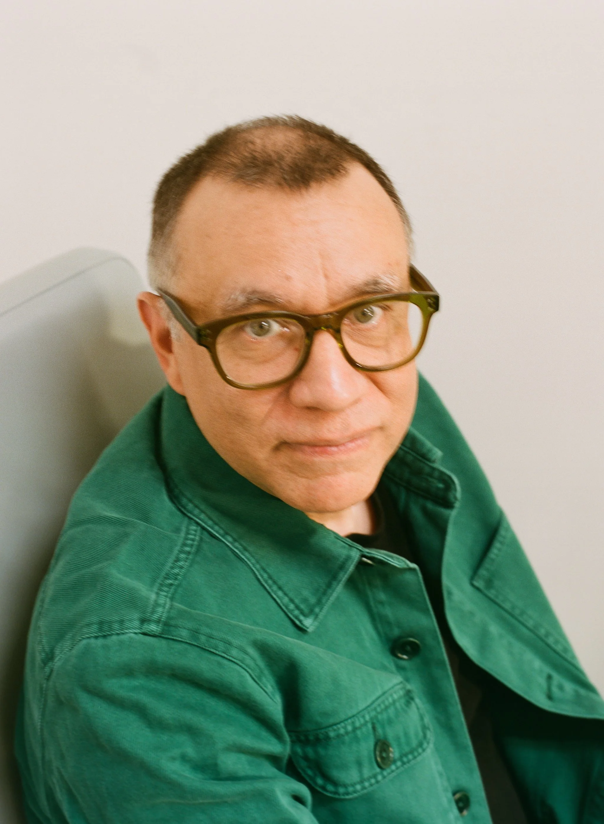 Fred Armisen photographed at his office in Los Angeles for FLOOD Magazine, (medium format film, 2025).