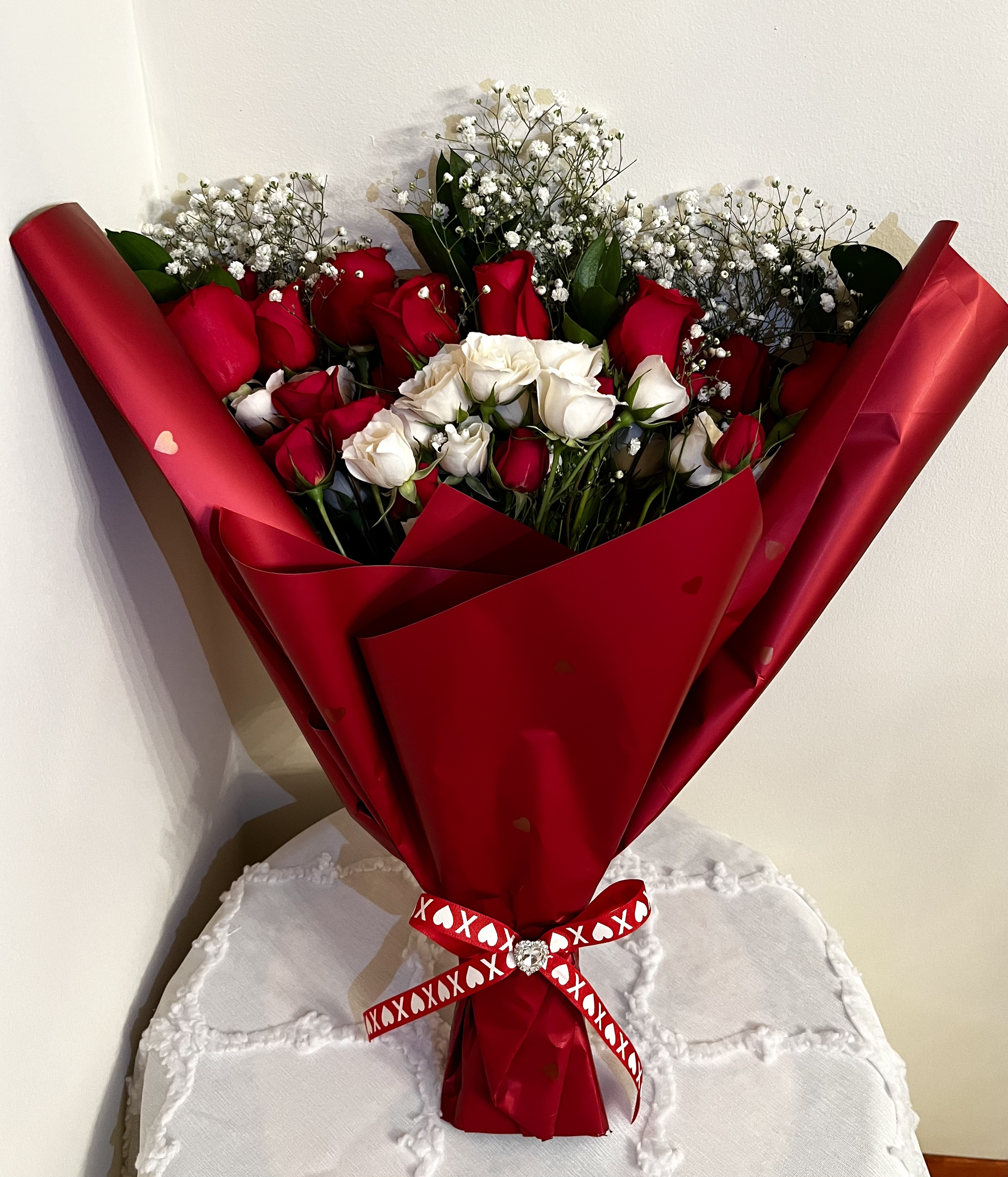 Valentine's Day Wrapped Bouquet