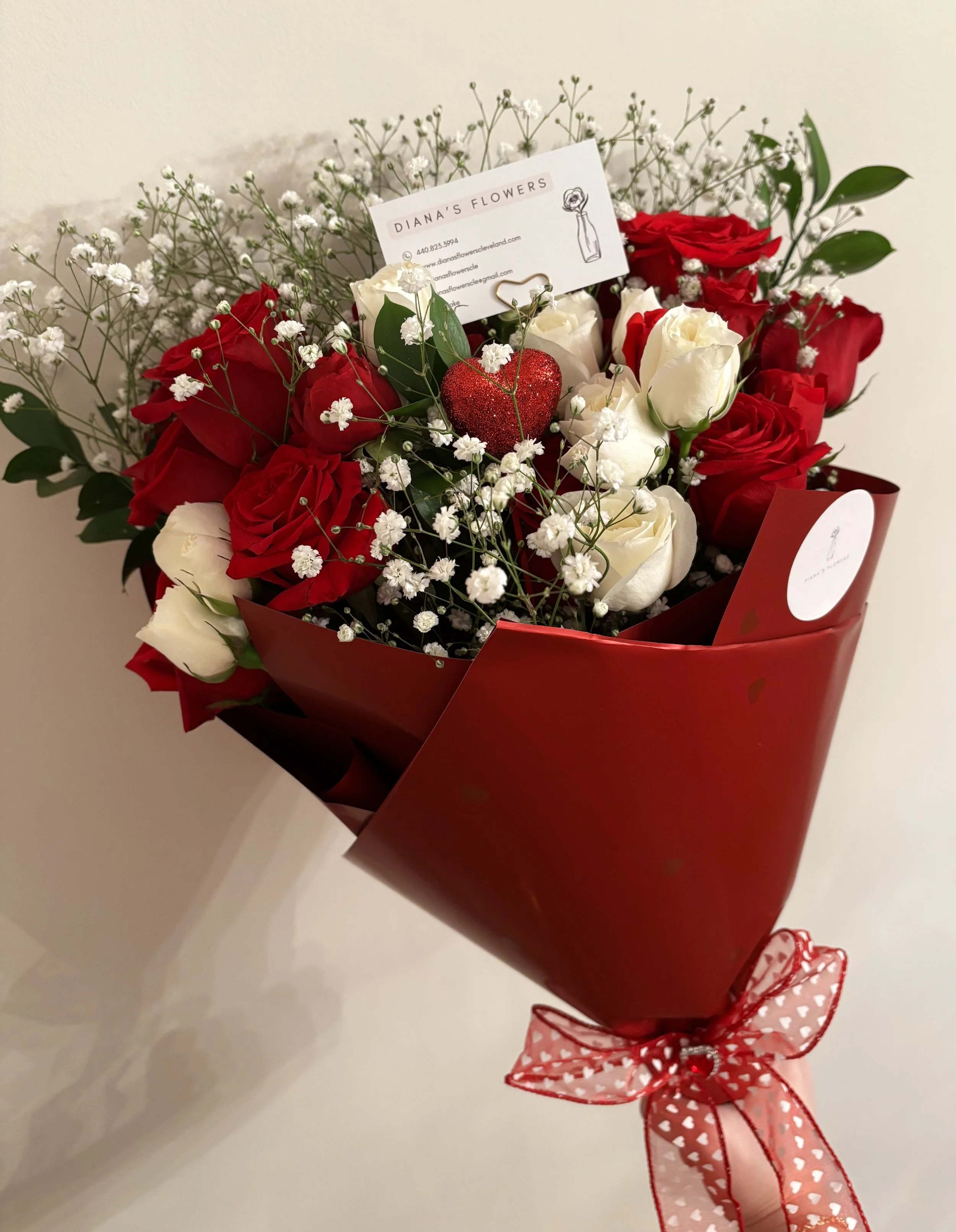 Valentine's Day Wrapped Bouquet