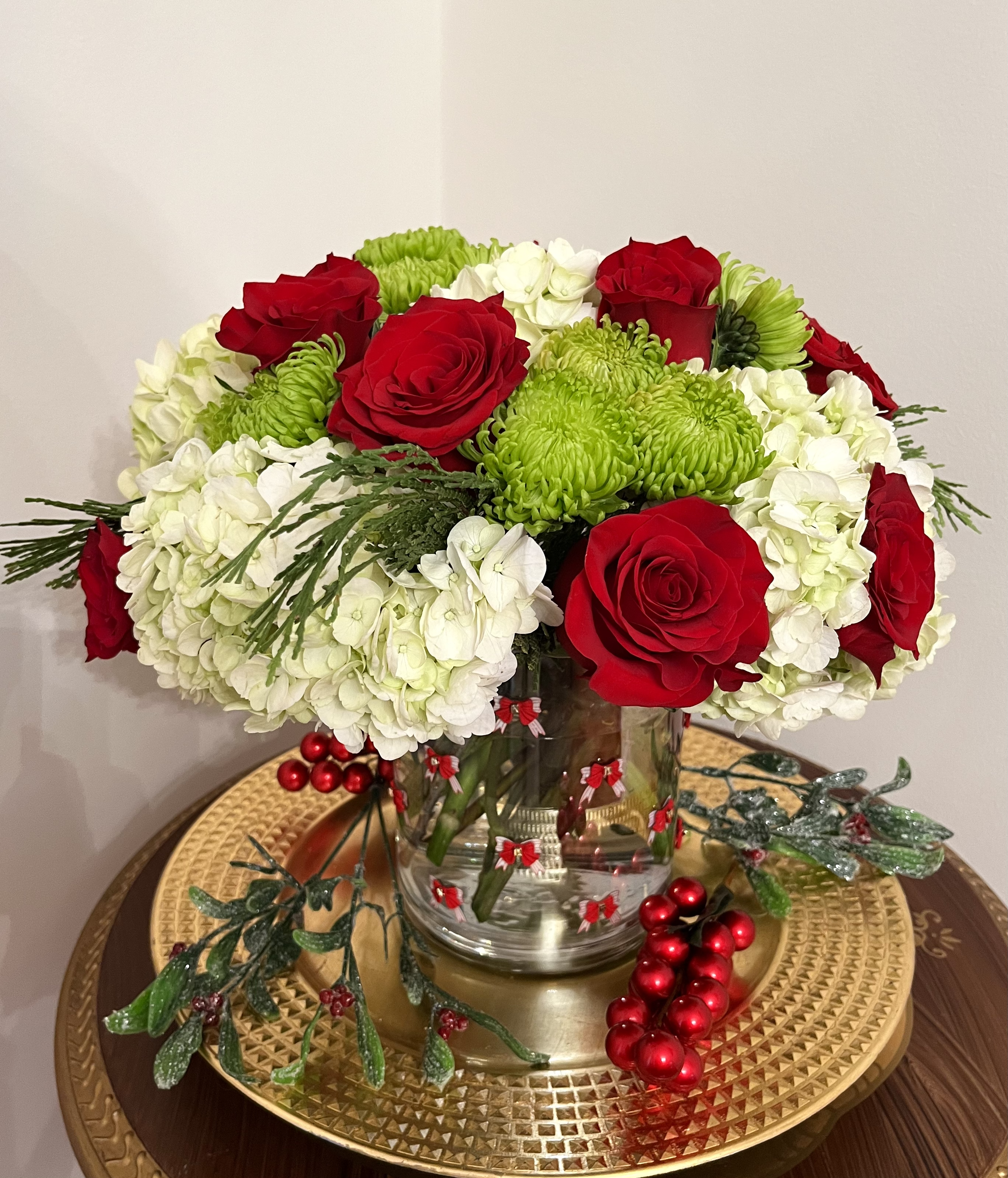 Seasonal Holiday Vase Arrangement (Small, Medium, Large, Luxe)