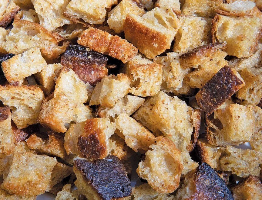Oh, and don&rsquo;t forget some outrageous croutons&hellip;Thanksgiving just needs an extra Bang! Available for pick up!