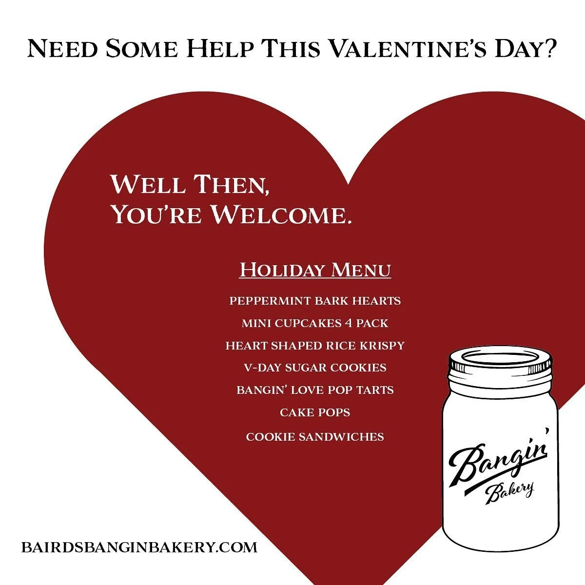 Message me or email me at amanda@bairdsbanginbakery.com for details&hellip; c&rsquo;mon, you know it&rsquo;s easier than doing this crap yourself. Happy Valentine&rsquo;s Day! @ropehawn