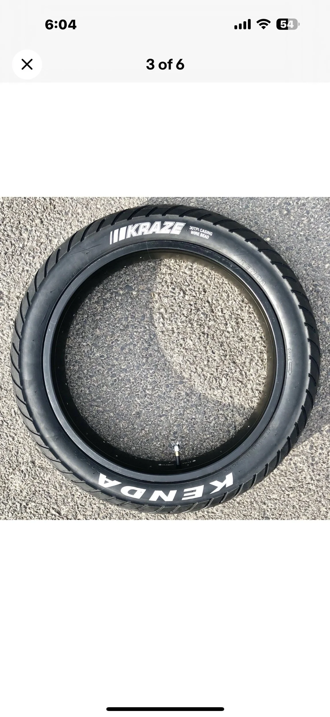 Kenda Kraze 20 x 4 1/4 with KRAZE logo