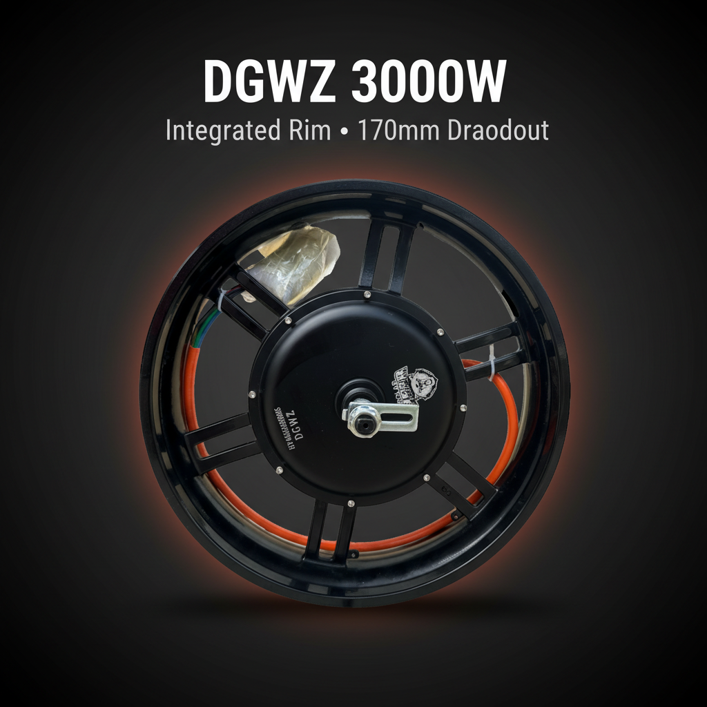 DGWZ 3000W Hub Motor (Integrated Rim) — 170mm Dropout