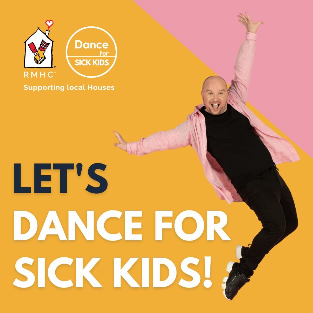 It&rsquo;s time to DANCE FOR SICK KIDS! 🕺

Starting next Monday 13th of May until Saturday 18th, we kick start a jam packed week to raise funds for Dance For Sick Kids! Each day we'll have a fun new theme to raise awareness and much needed funds for