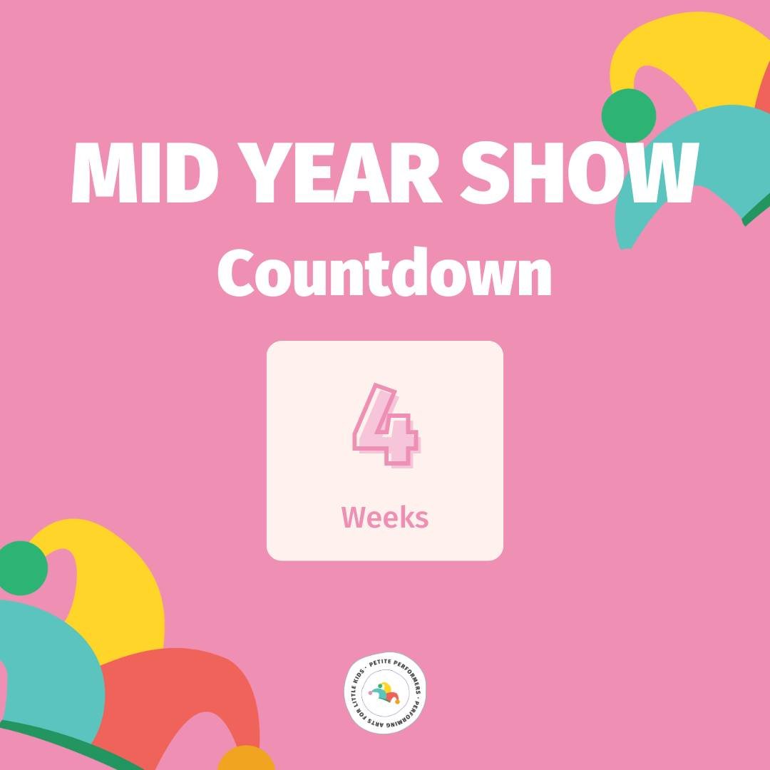 MID YEAR SHOWCASE - 4 WEEKS TO GO 🌈

Have you got your tickets yet!?
👉 LINK IN BIO

DATES &amp; LOCATION:

SUNDAY 16TH JUNE
11.00am Show Start - Petite Performers Show (Caloundra &amp; Maroochydore Petites)

@ TALARA PRIMARY COLLEGE!