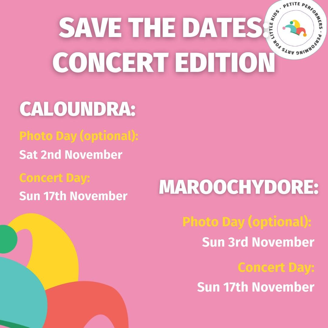 🎉 Petite Performers&rsquo; Concert Countdown Begins! 🎉

Our littlest stars are getting ready for their big debut in November, and we couldn&rsquo;t be more excited! 🌟 For many of our Petite Performers, this will be their very first time on stage, 