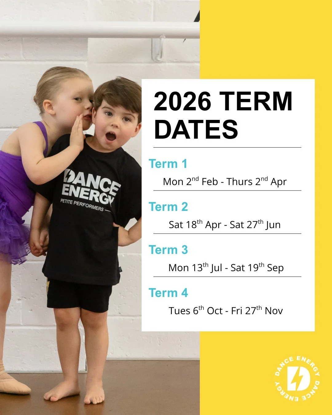 Term 2 is almost here! ✨

📝 Please note a small schedule update for our Saturday families - classes will commence THIS SATURDAY, 18th  APRIL to accommodate the ANZAC Day public holiday, as our studios will be closed. 💙

We&rsquo;re so excited to we