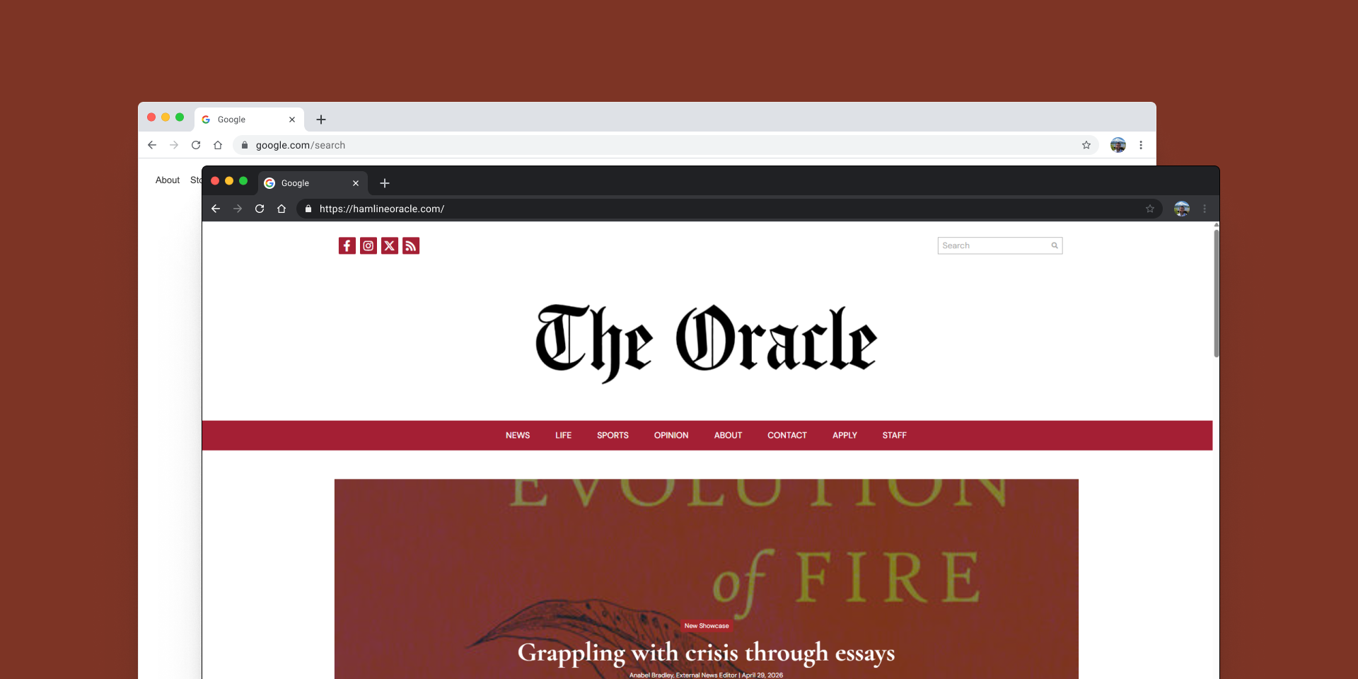 The Oracle - University Newspaper Website Redesign