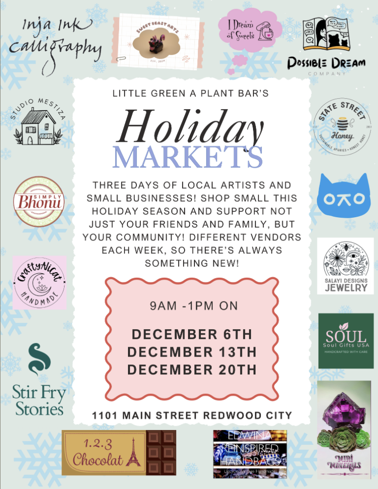 Holiday Market at Little Green a Plant Bar