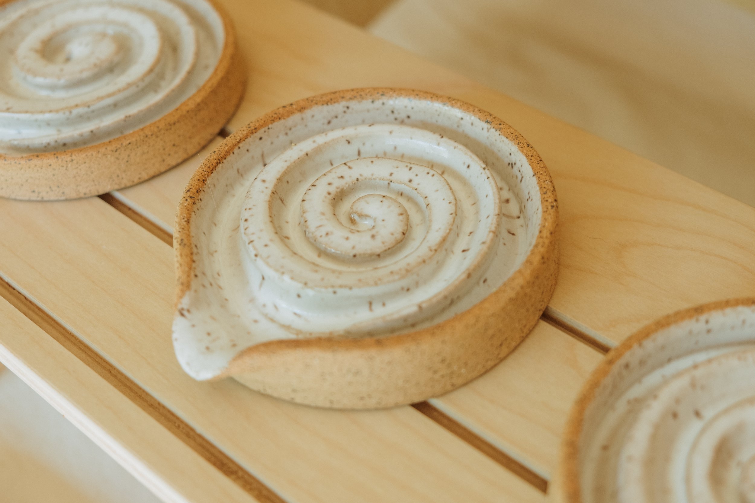 Self Draining Ceramic Soap Dish