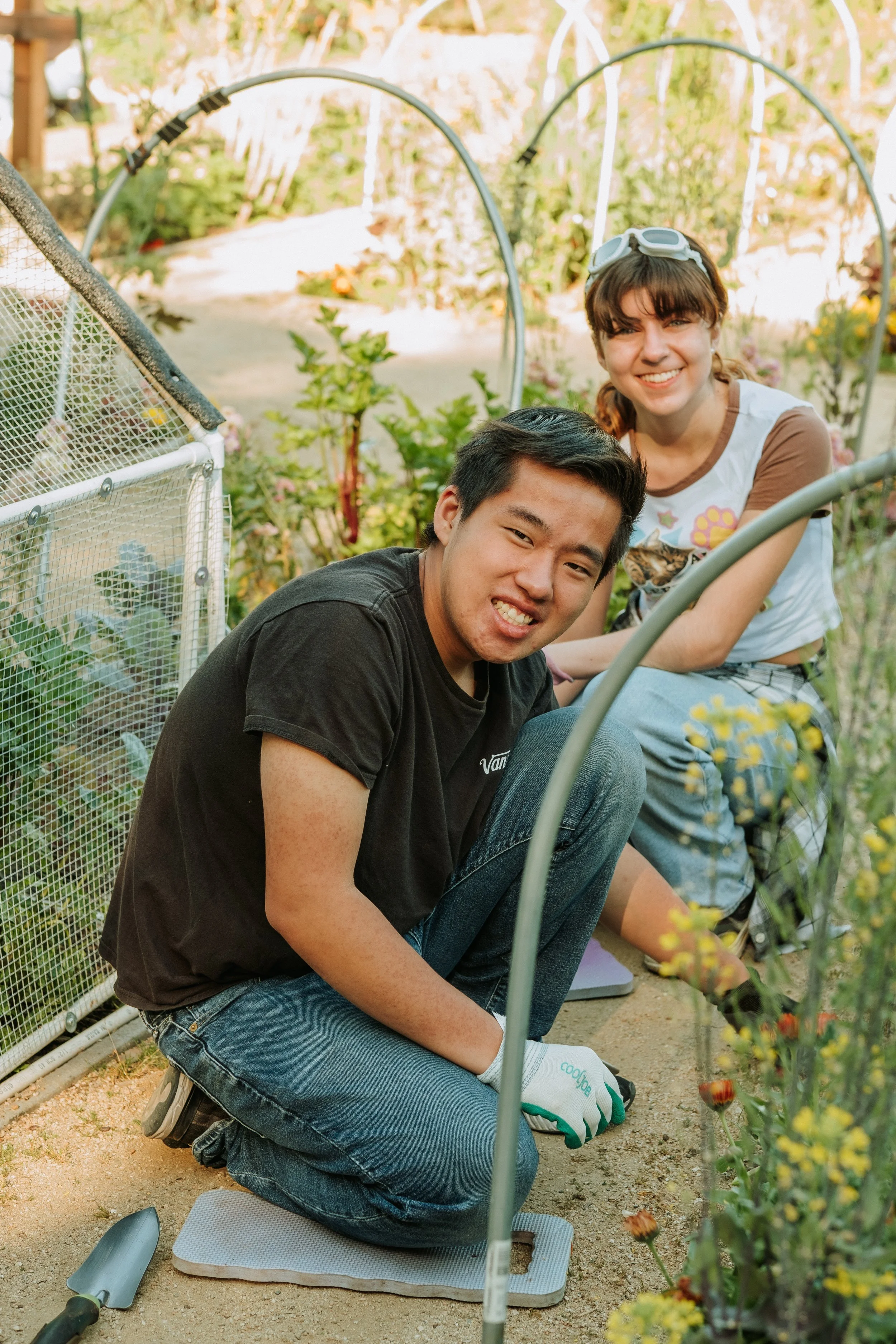 Volunteering in the garden